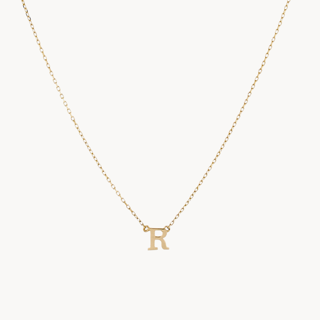 14k white gold initial necklace deals