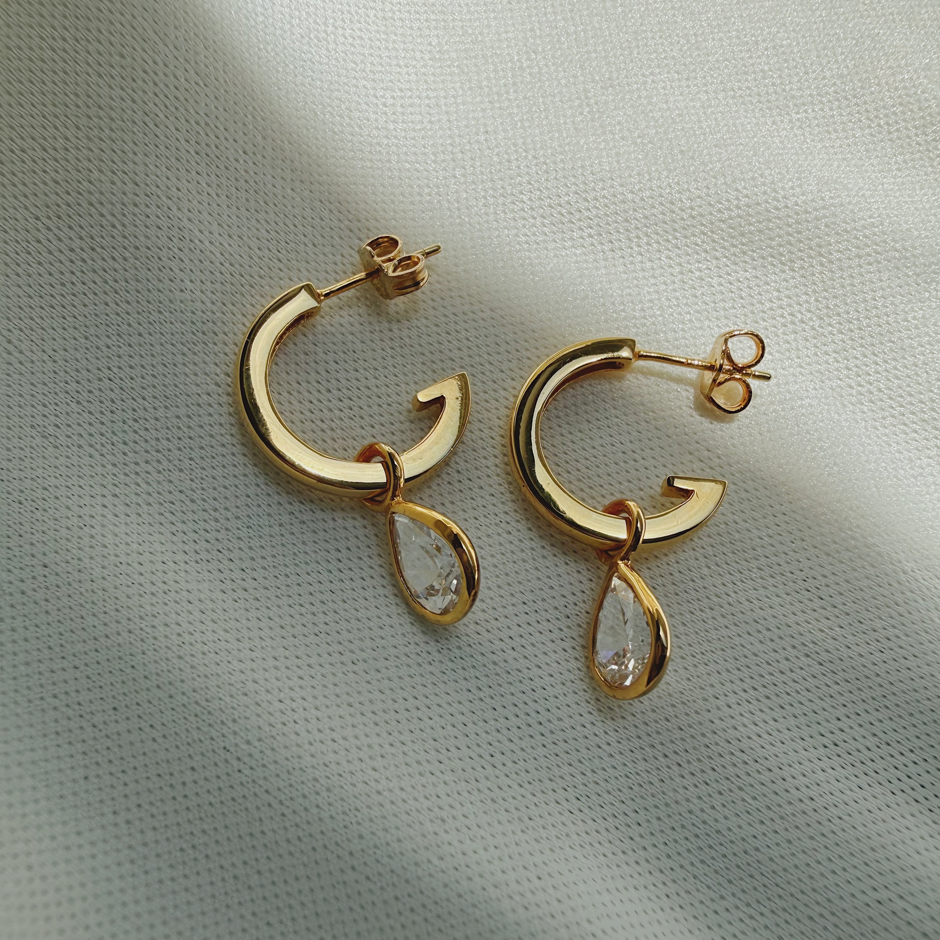 Teardrop Hoop Earrings
