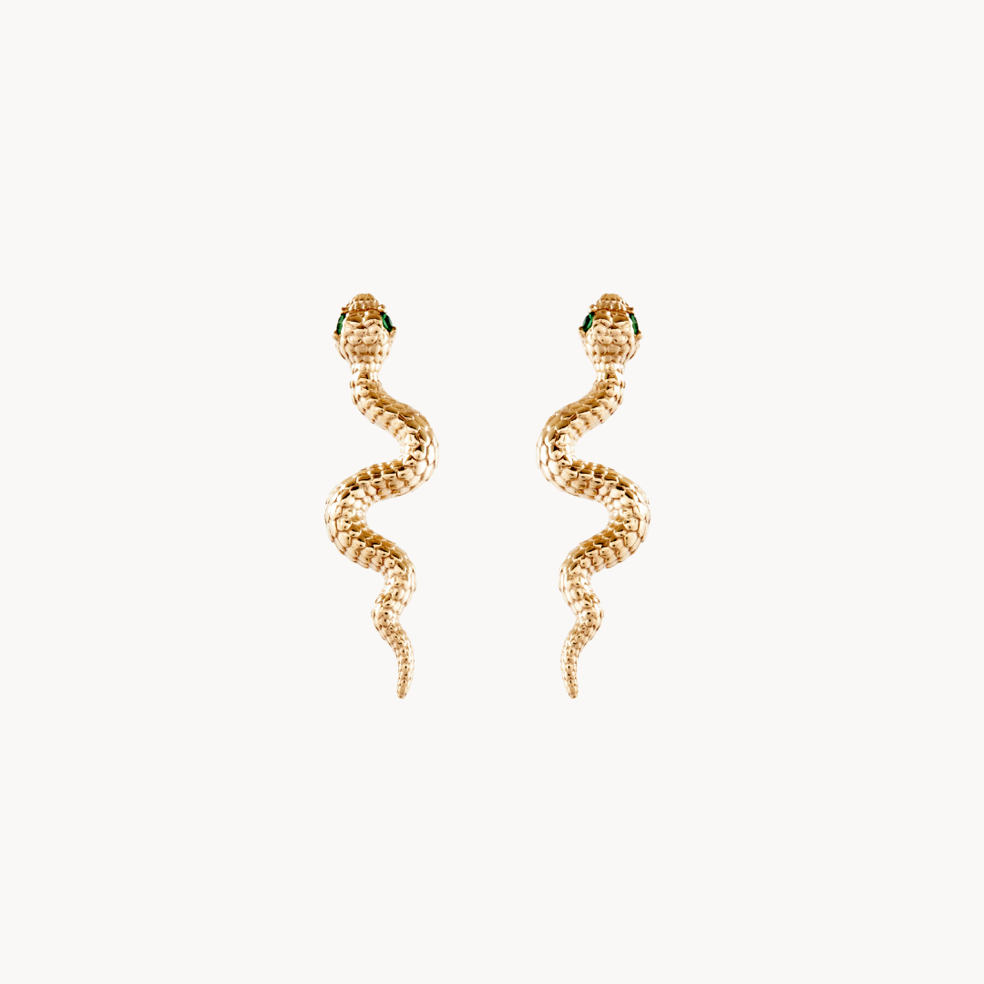 Envy Gold Drop Stud Earrings