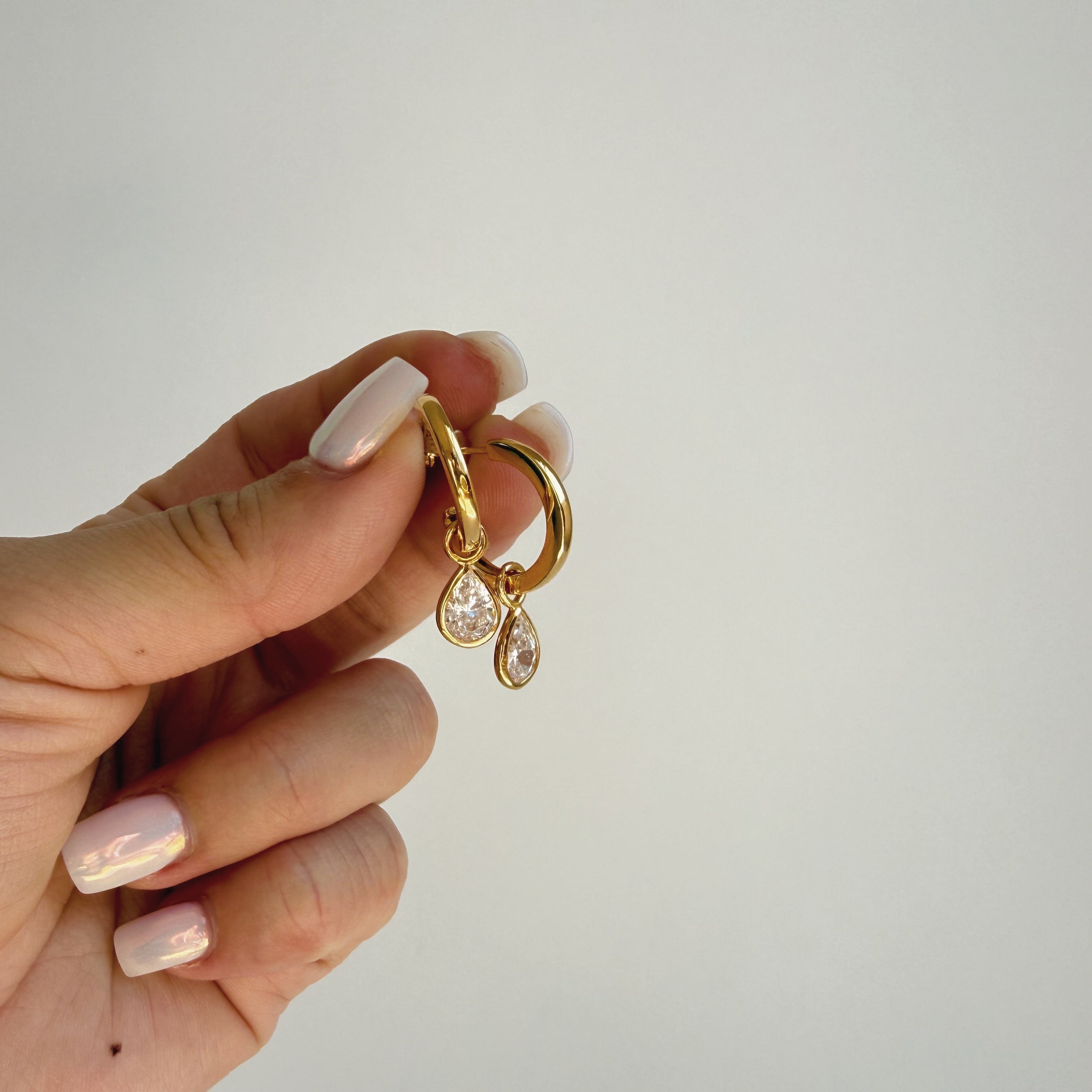 Teardrop Hoop Earrings