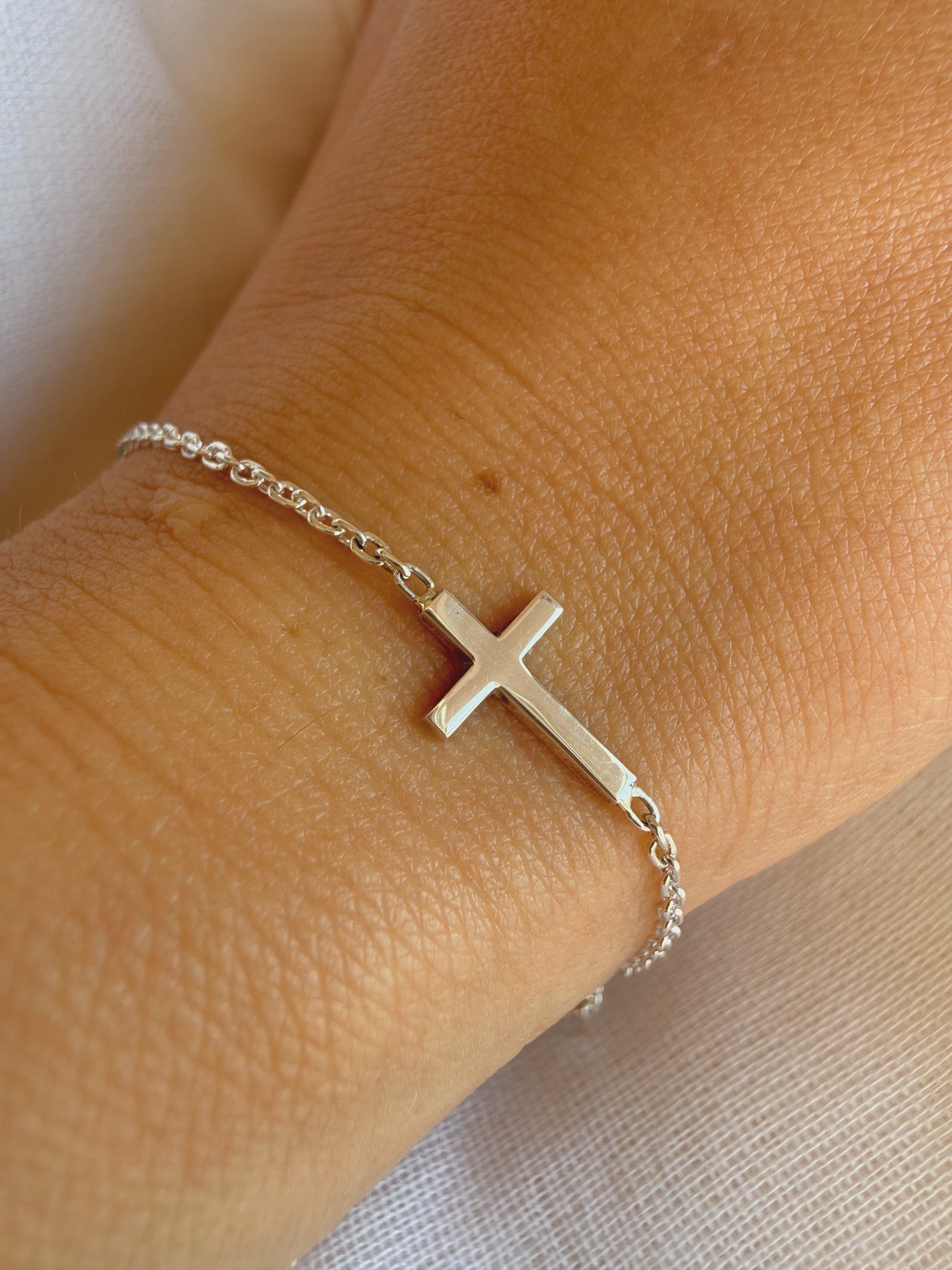 Baby Initial & Symbol Bracelet – Sterling Silver (Handmade to Order)