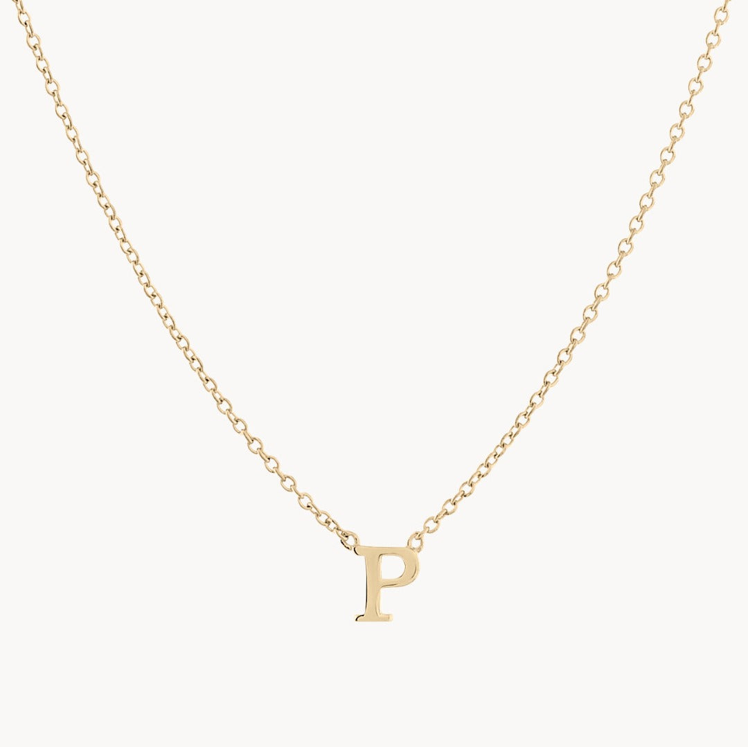 Classic Baby Initial Necklace – 18K gold plated