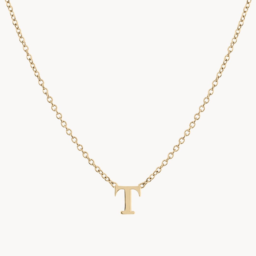 Classic Baby Initial Necklace – 18K gold plated