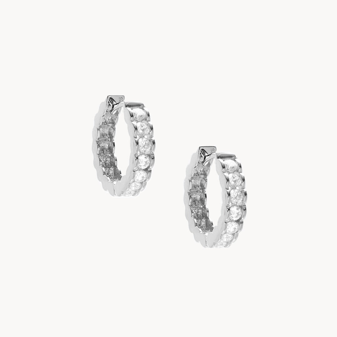 Dolce Silver Hoops