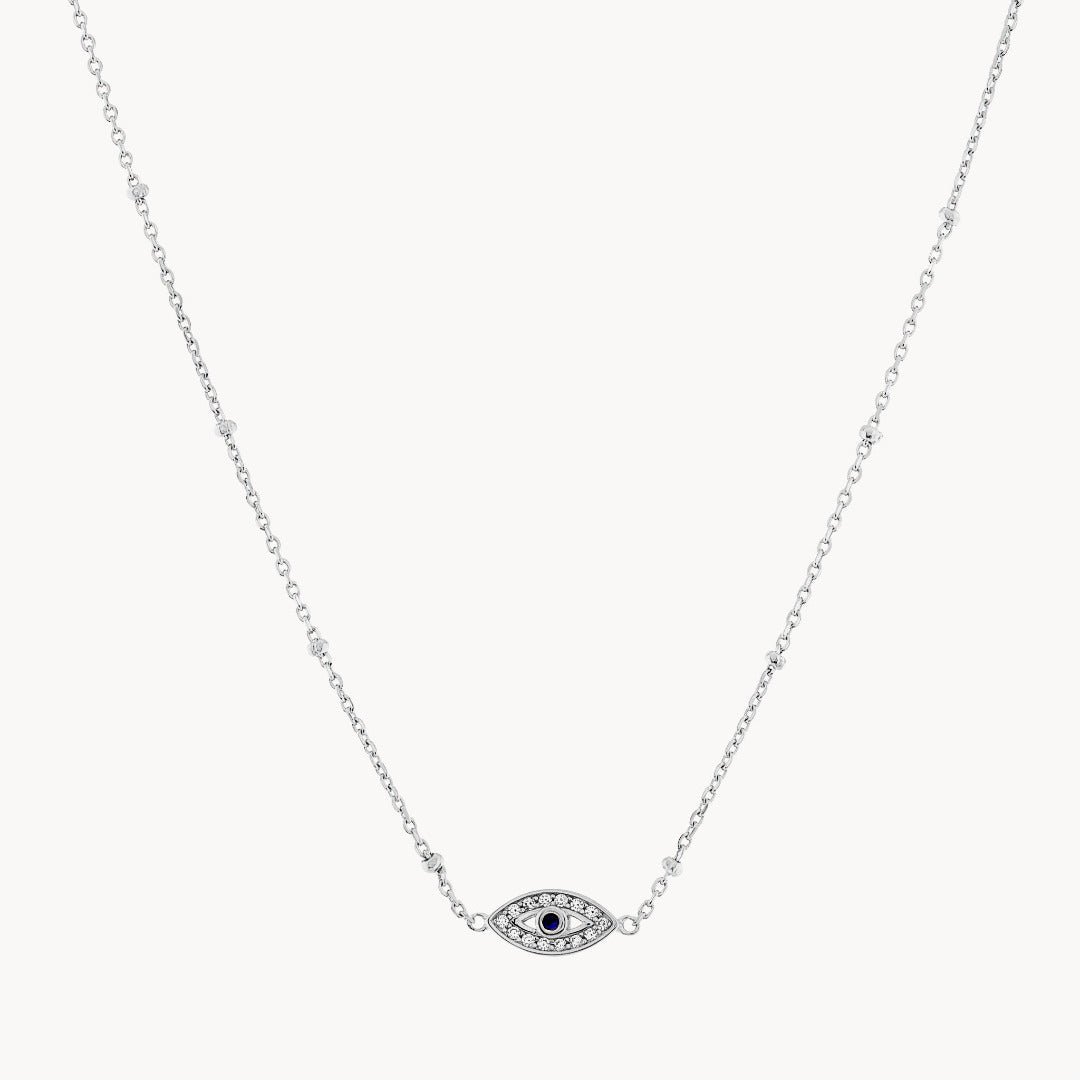 Evil Eye Silver Necklace
