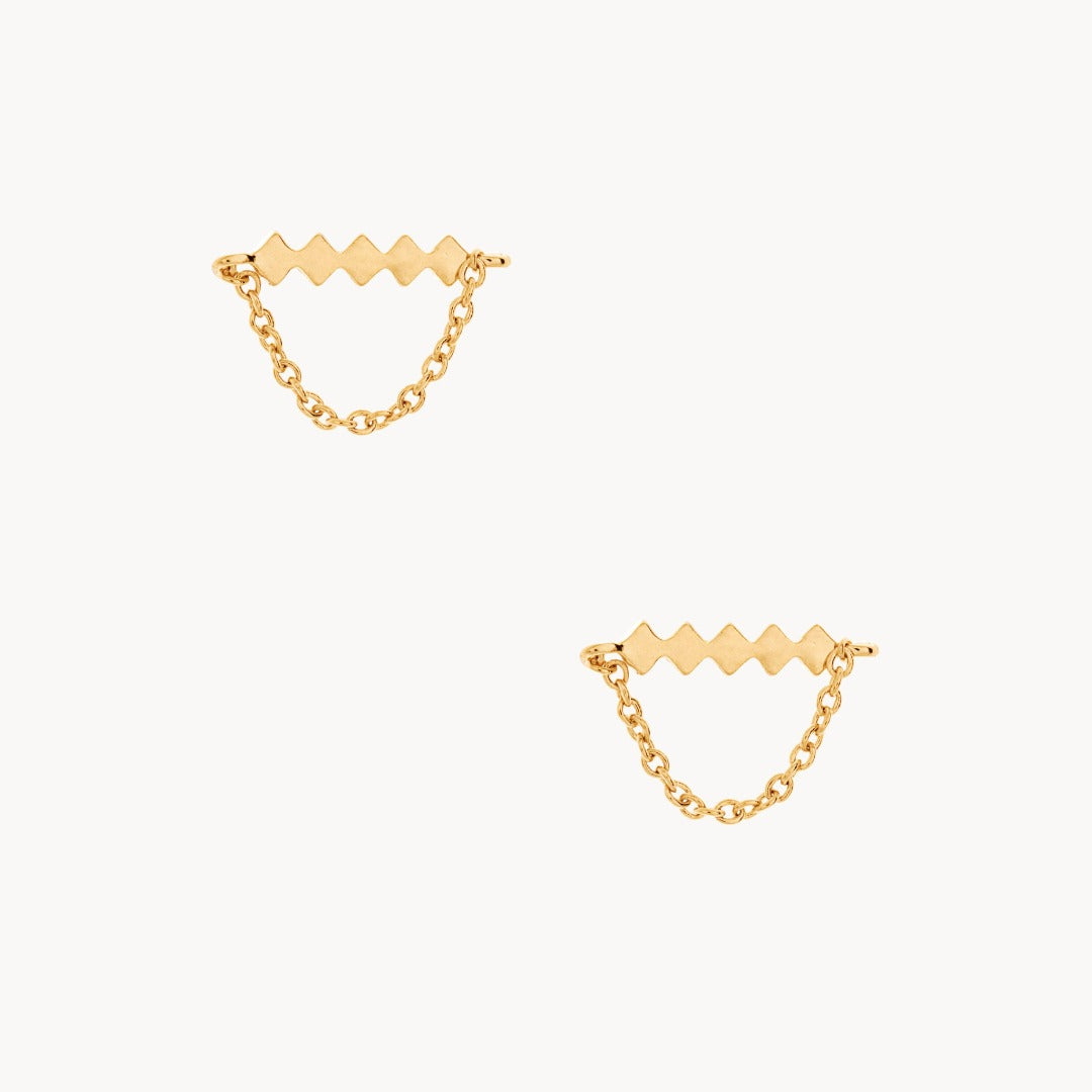 Jagger Gold Chain Earring