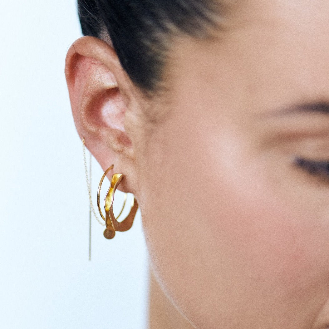 Soul Threader Gold Hoops