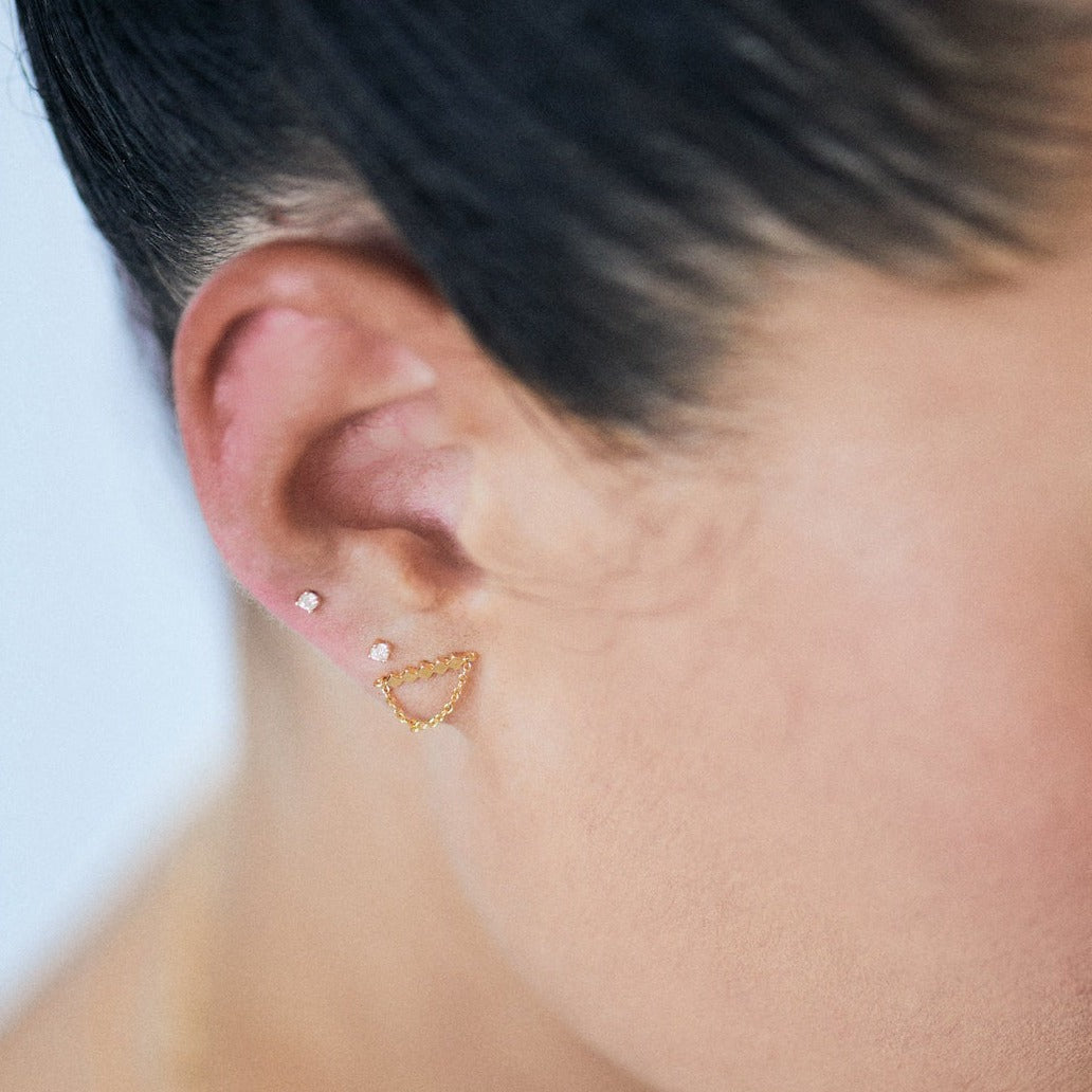 Jagger Gold Chain Earring
