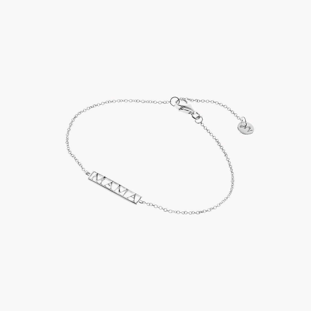 Mama Silver Bracelet