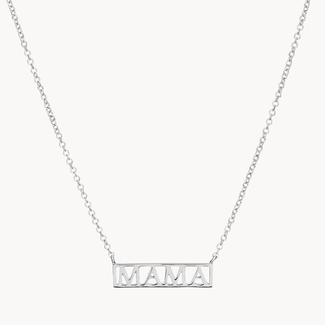 Mama Silver Necklace