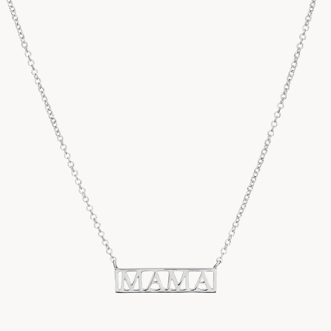 Mama Silver Necklace