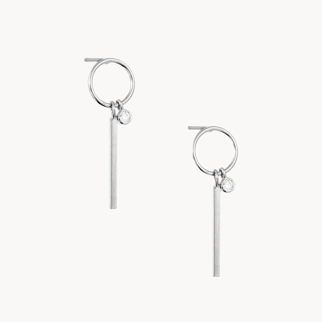 Rowe Silver Drop Earrings