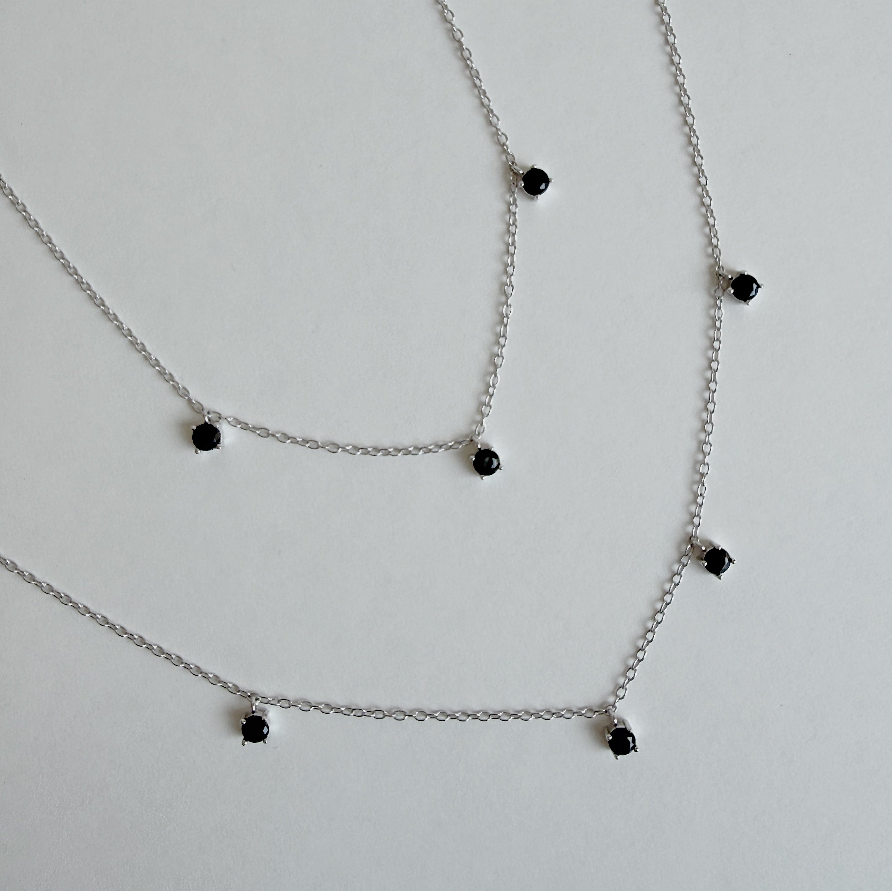 Ember Silver Necklace + Bracelet Set