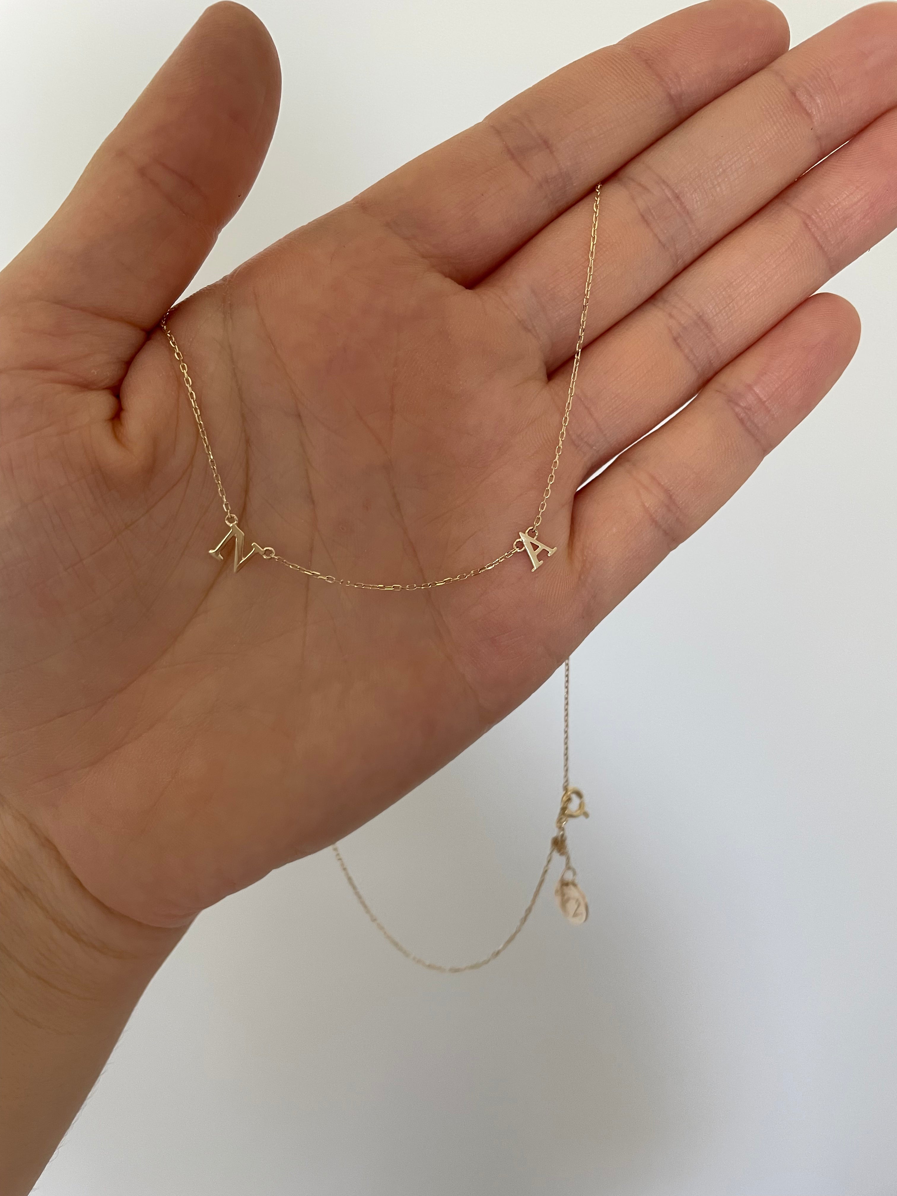 2025 Baby Initial Necklace – Solid Gold (Made to Order)