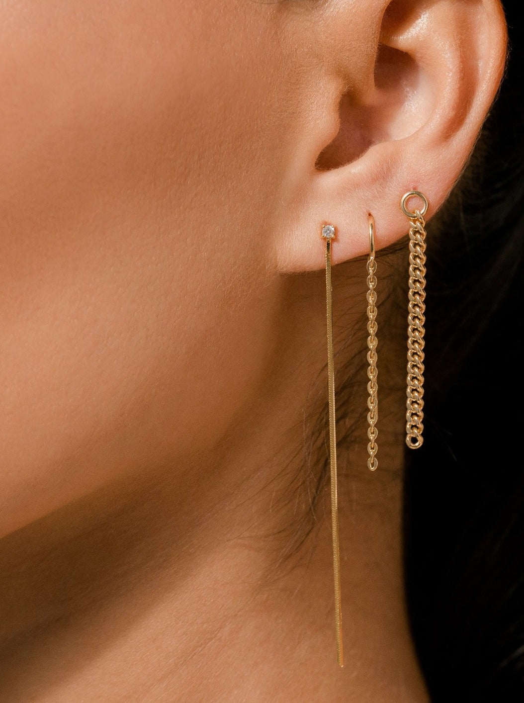 Jupiter Gold Drop Earrings