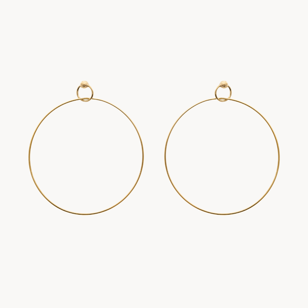 Runaway Gold Hoop Earrings