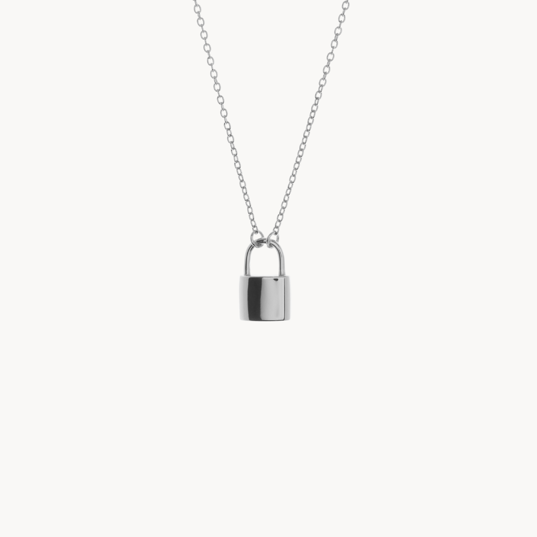 Padlock Silver Necklace