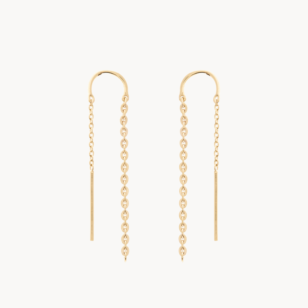 Femme Gold Chain Earrings