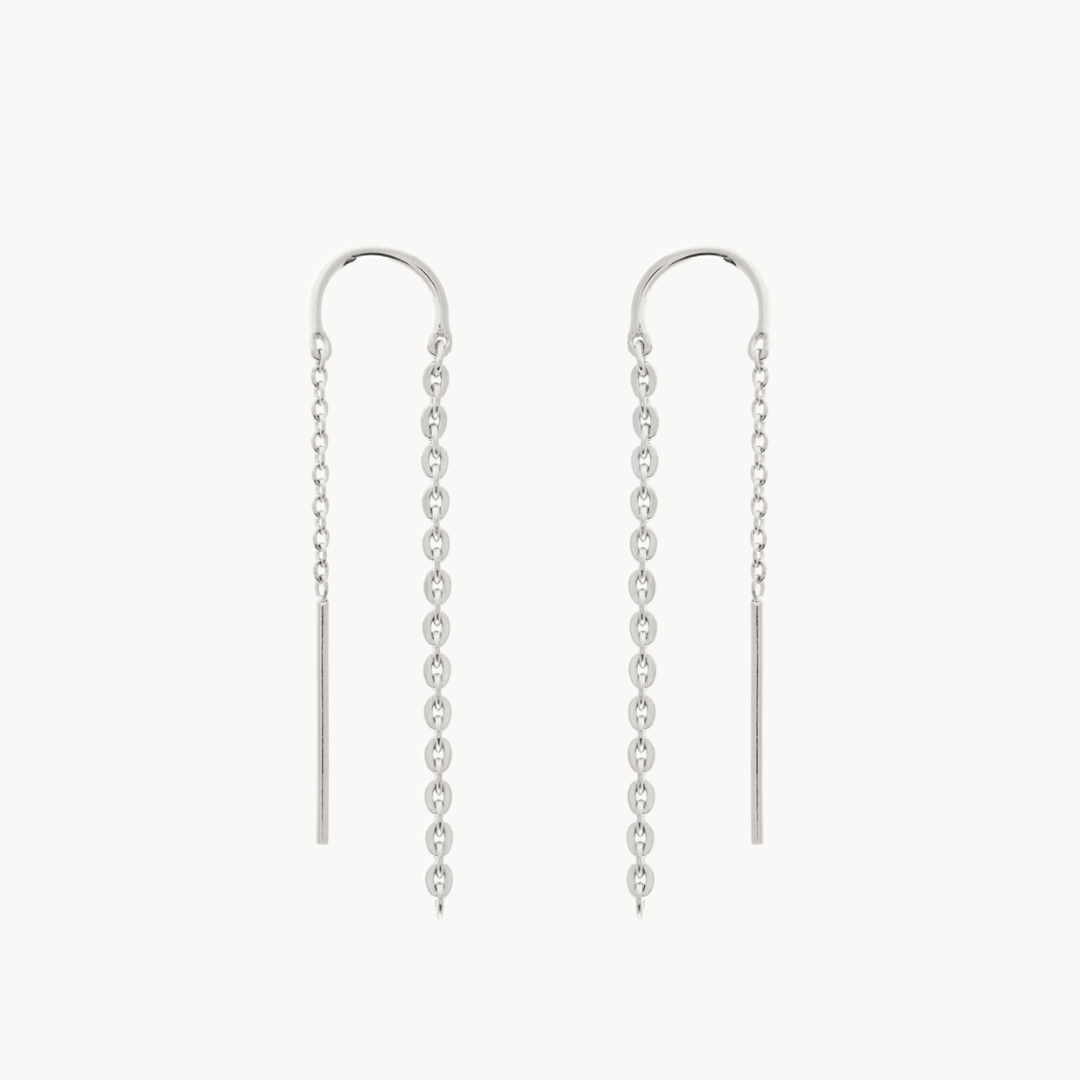 Femme Silver Chain Earrings
