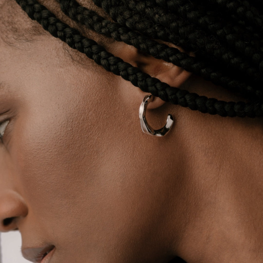 Ripple Silver Earrings
