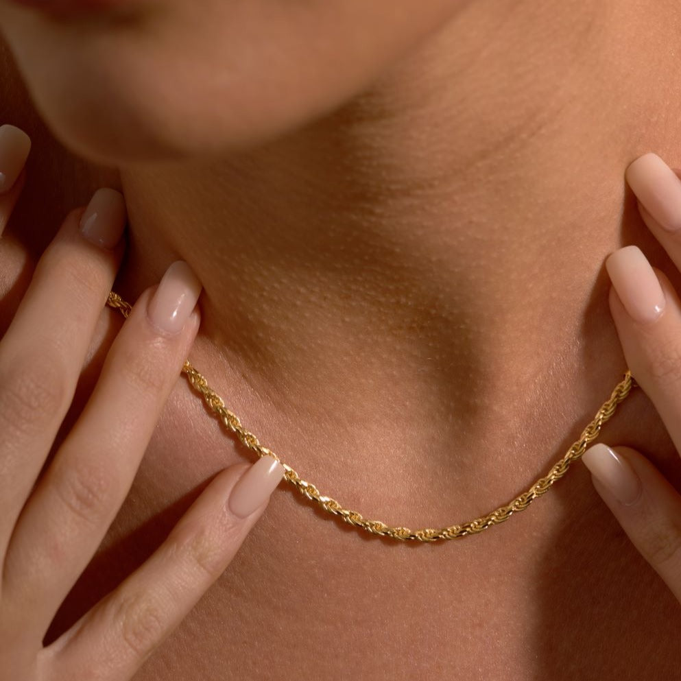 Rope Gold Chain Necklace
