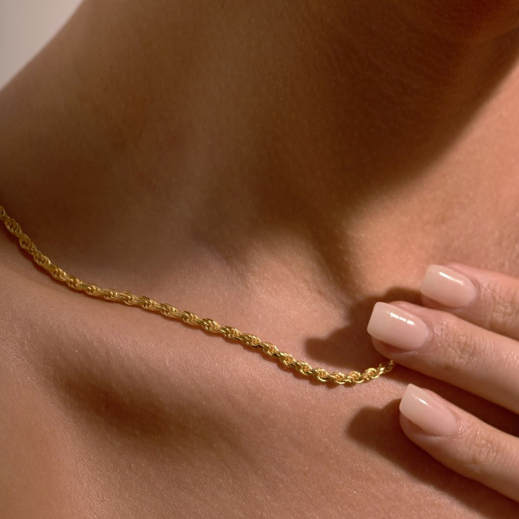 Rope Gold Chain Necklace