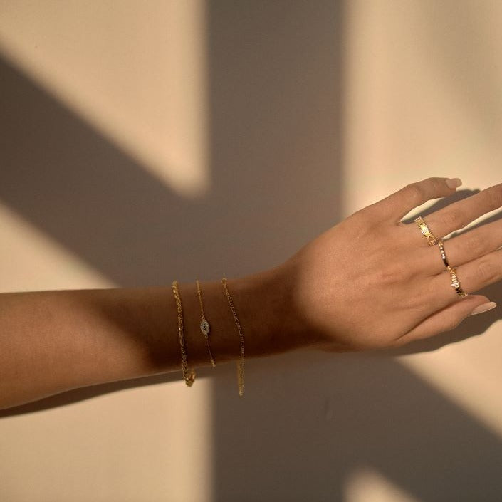 Evil Eye Gold Bracelet
