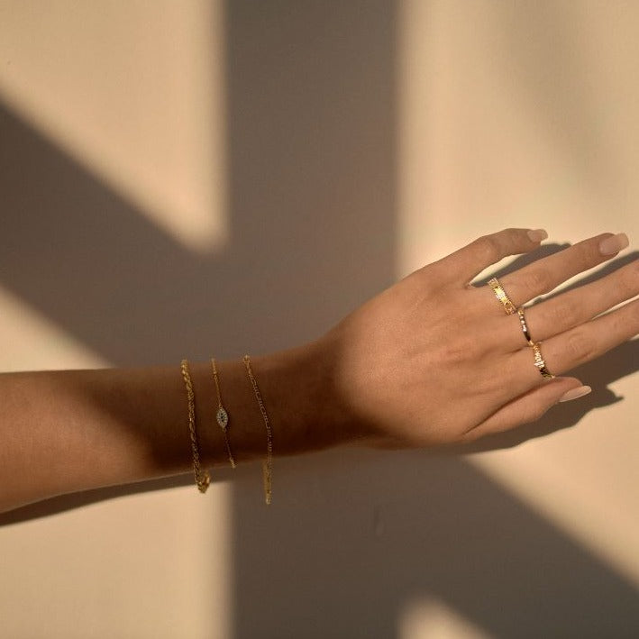 Rope Gold Chain Bracelet