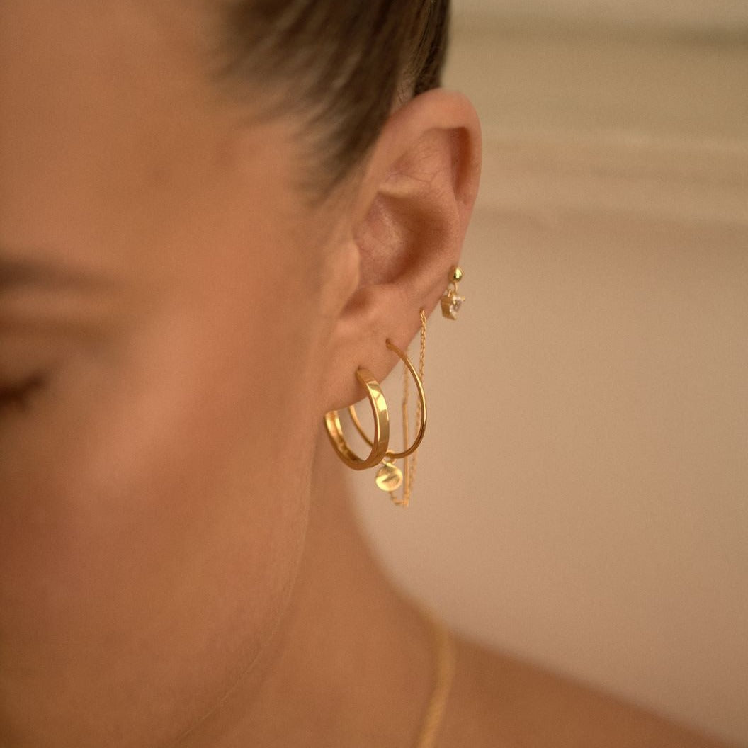 Soul Threader Gold Hoops