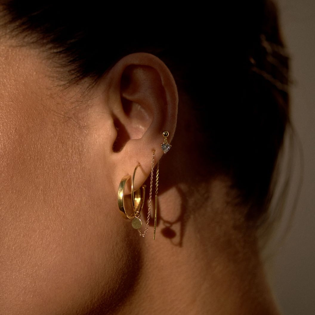 Soul Threader Gold Hoops