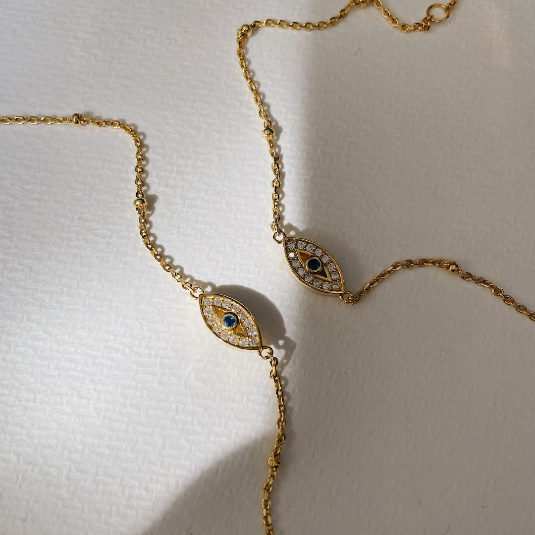 Evil Eye Gold Necklace