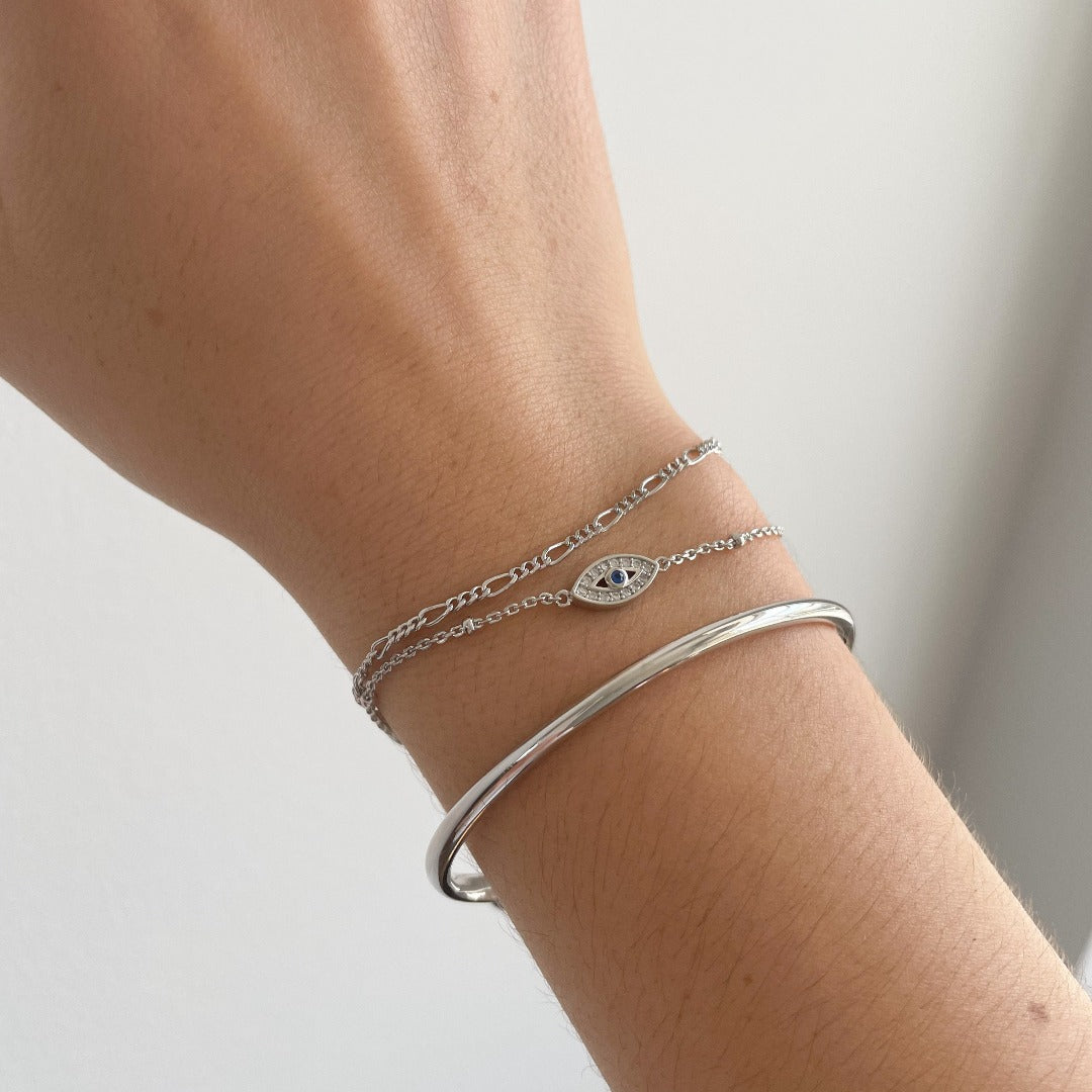 Evil Eye Silver Bracelet
