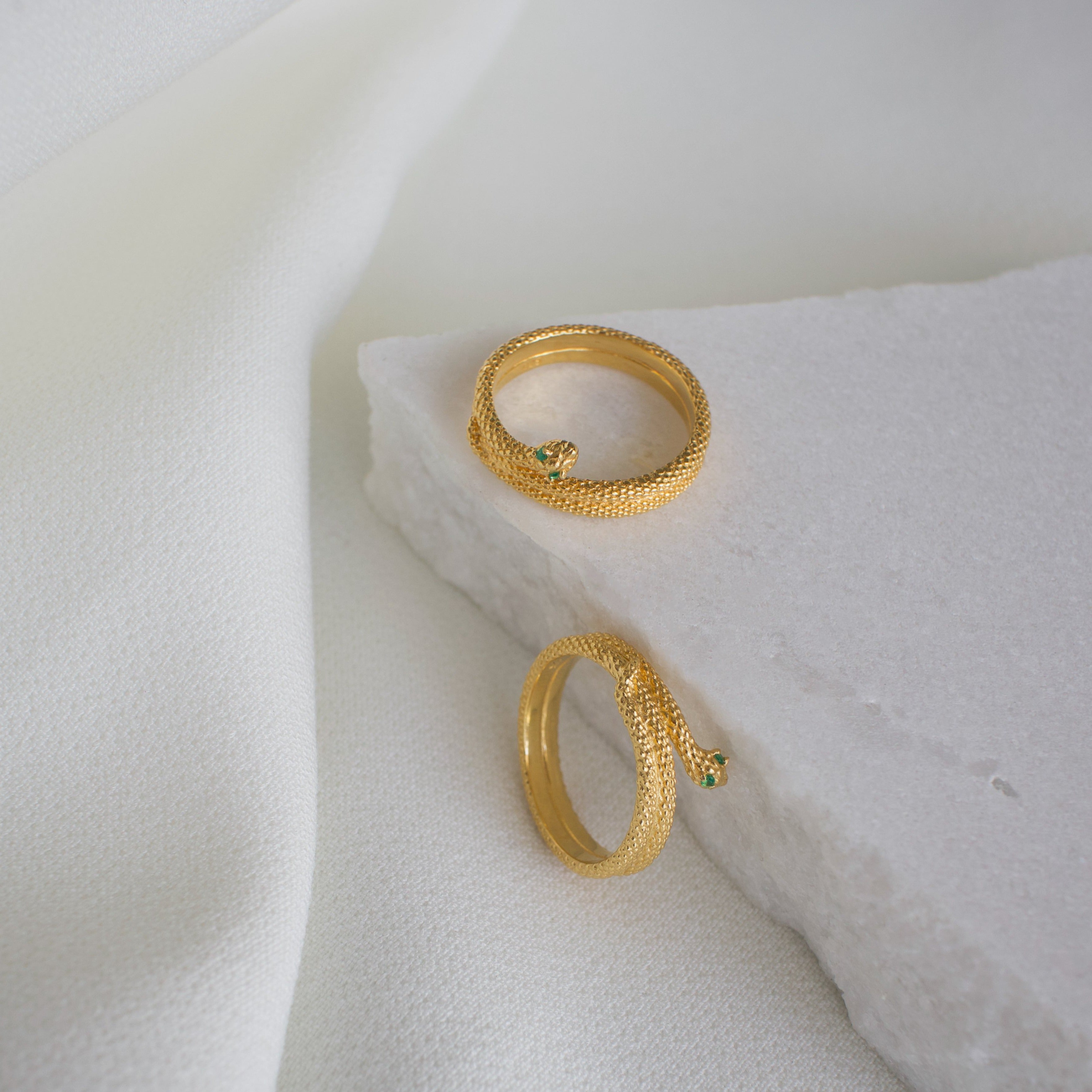 Envy Gold Double Ring Set