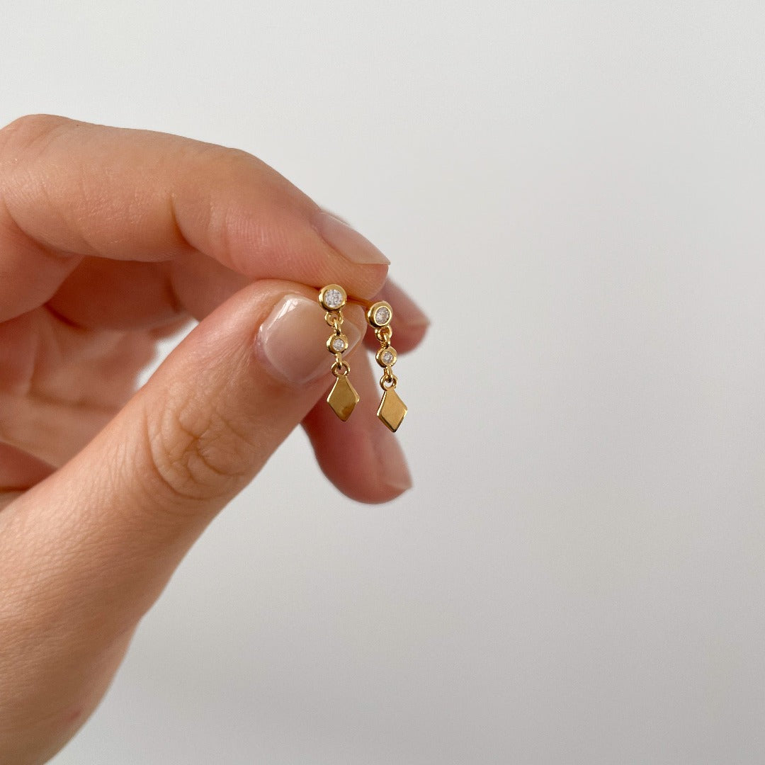 Dita Gold Drop Stud