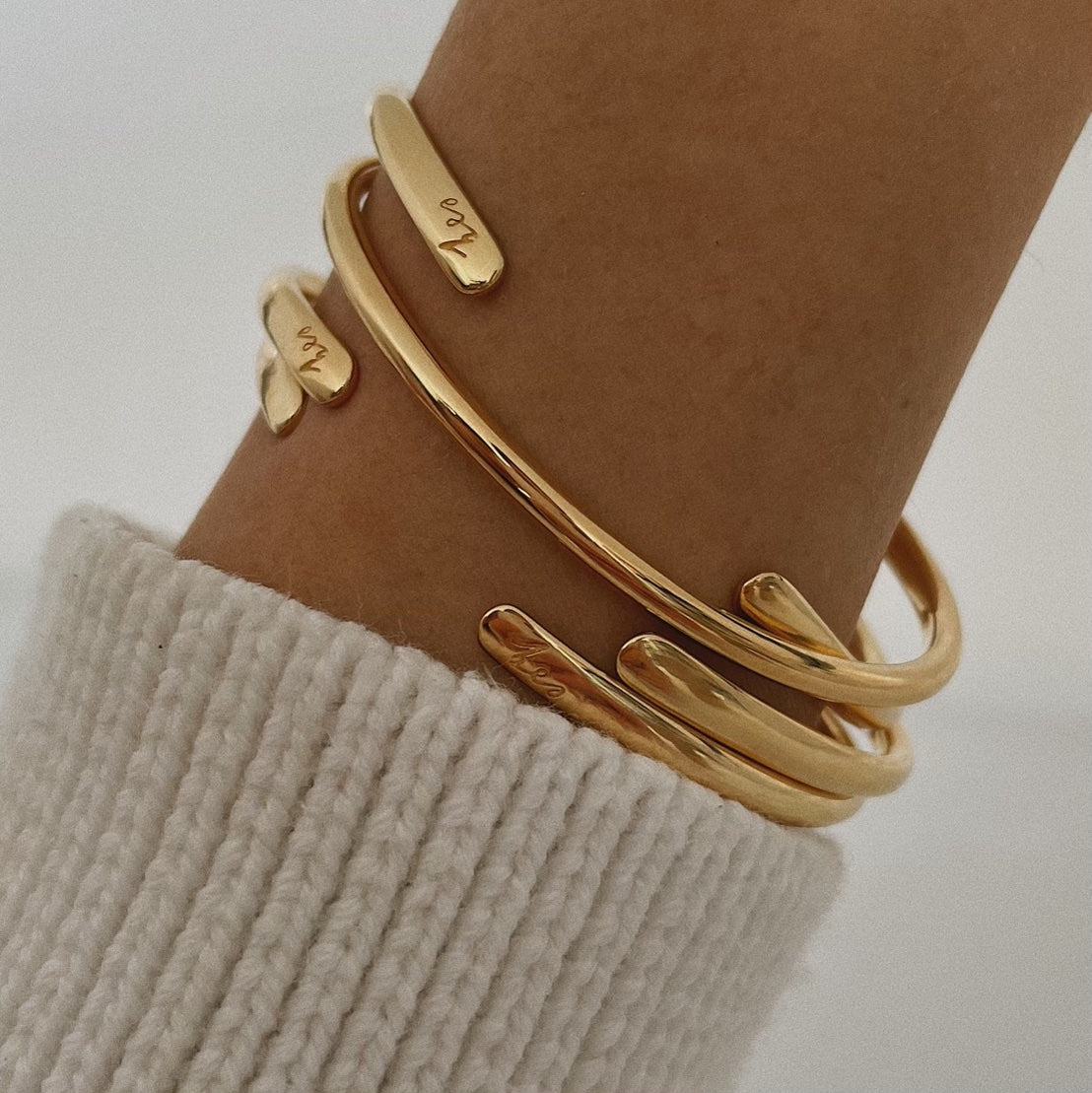 Esq Signature Gold Bangle