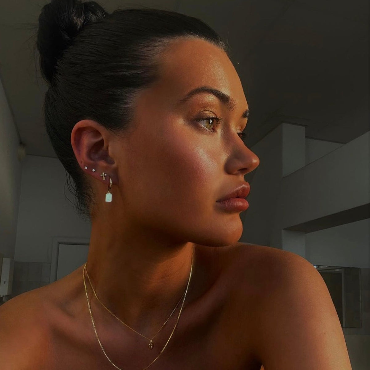 Cross Gold Studs