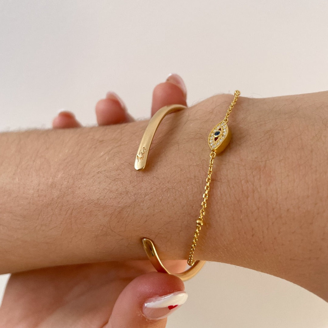 Evil Eye Gold Bracelet