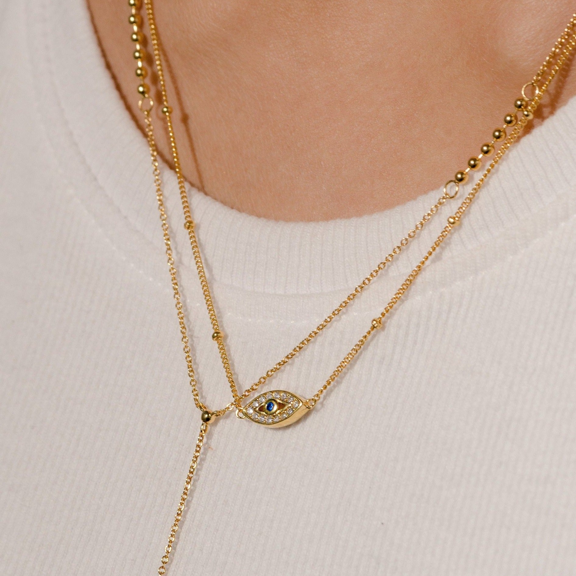 Evil Eye Gold Necklace
