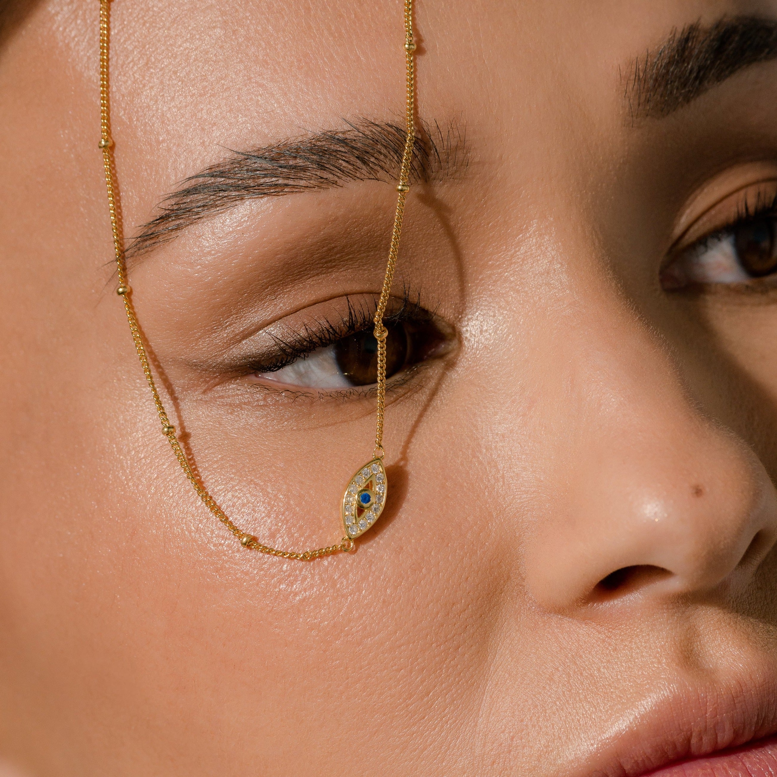 Evil Eye Gold Necklace