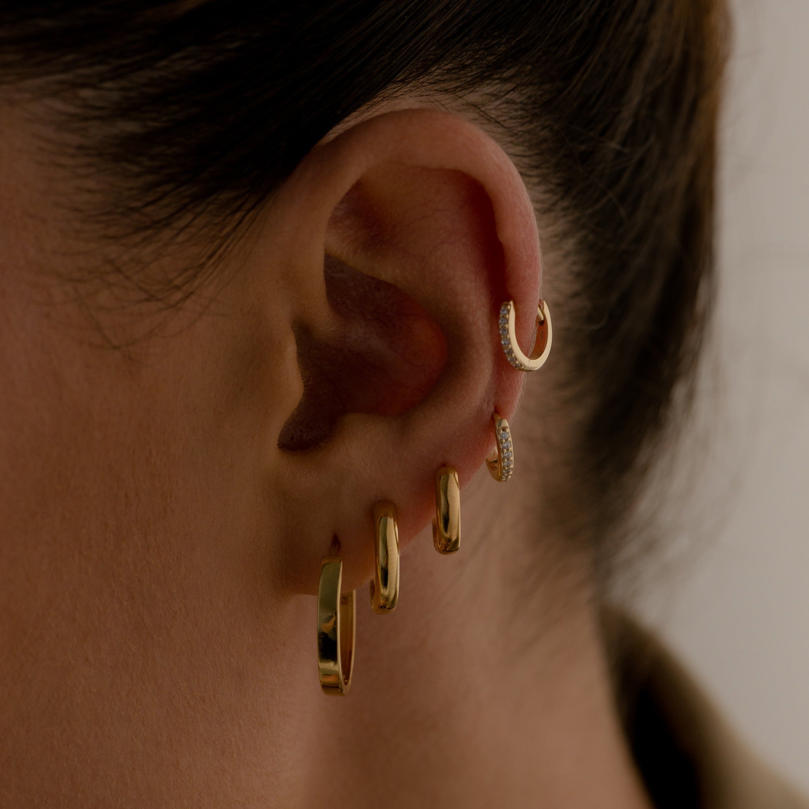 Ren Gold Hoop Set