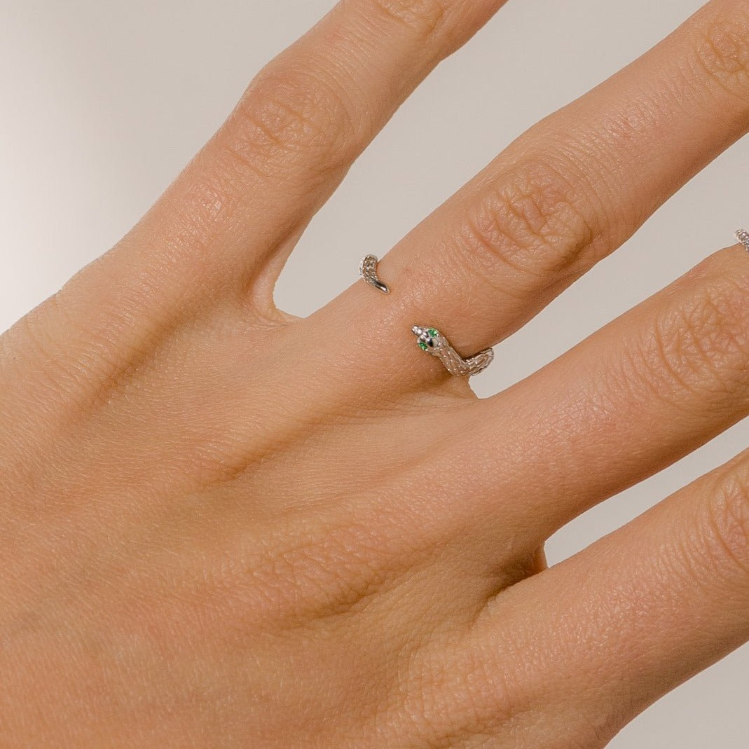 Envy Open Band Silver Ring