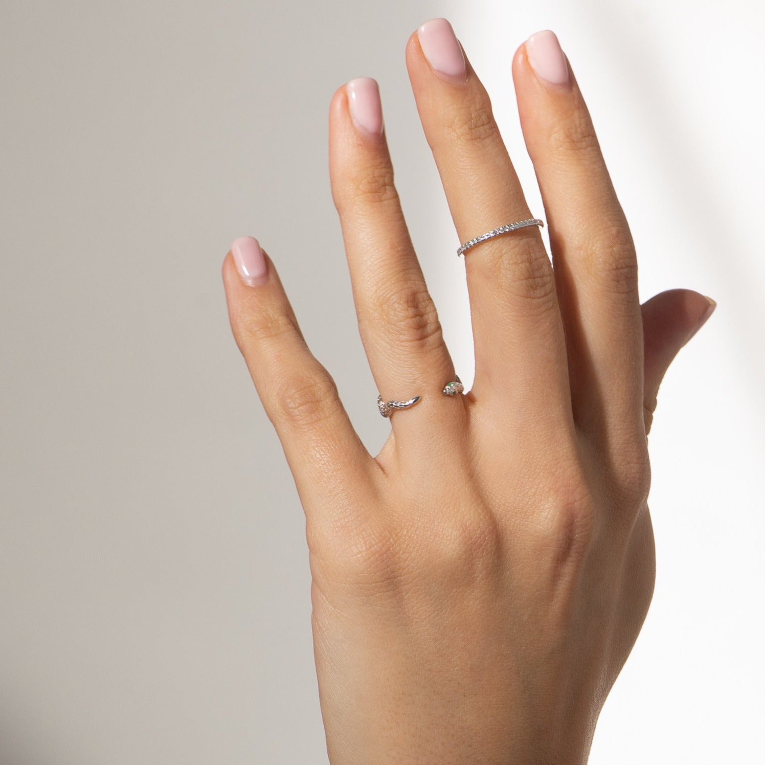 Envy Open Band Silver Ring