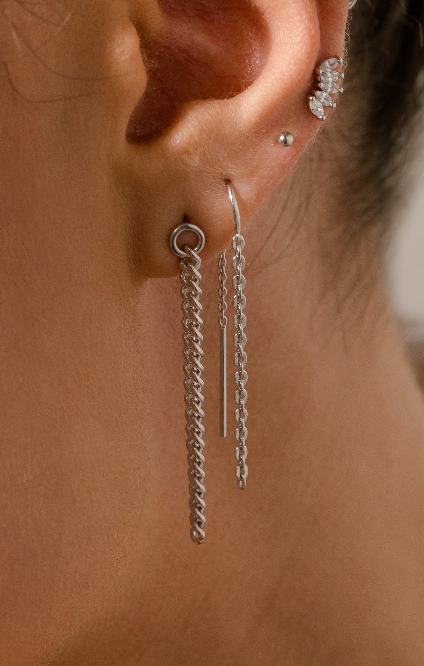 Melrose Silver Drop Earrings
