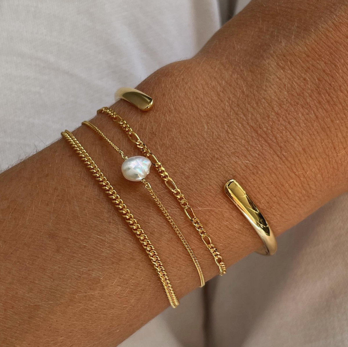 Figaro Gold Bracelet