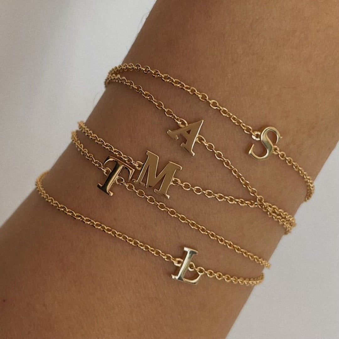 New Mom Bracelet Bangle With Baby Initial Birth Date and Sim - Etsy