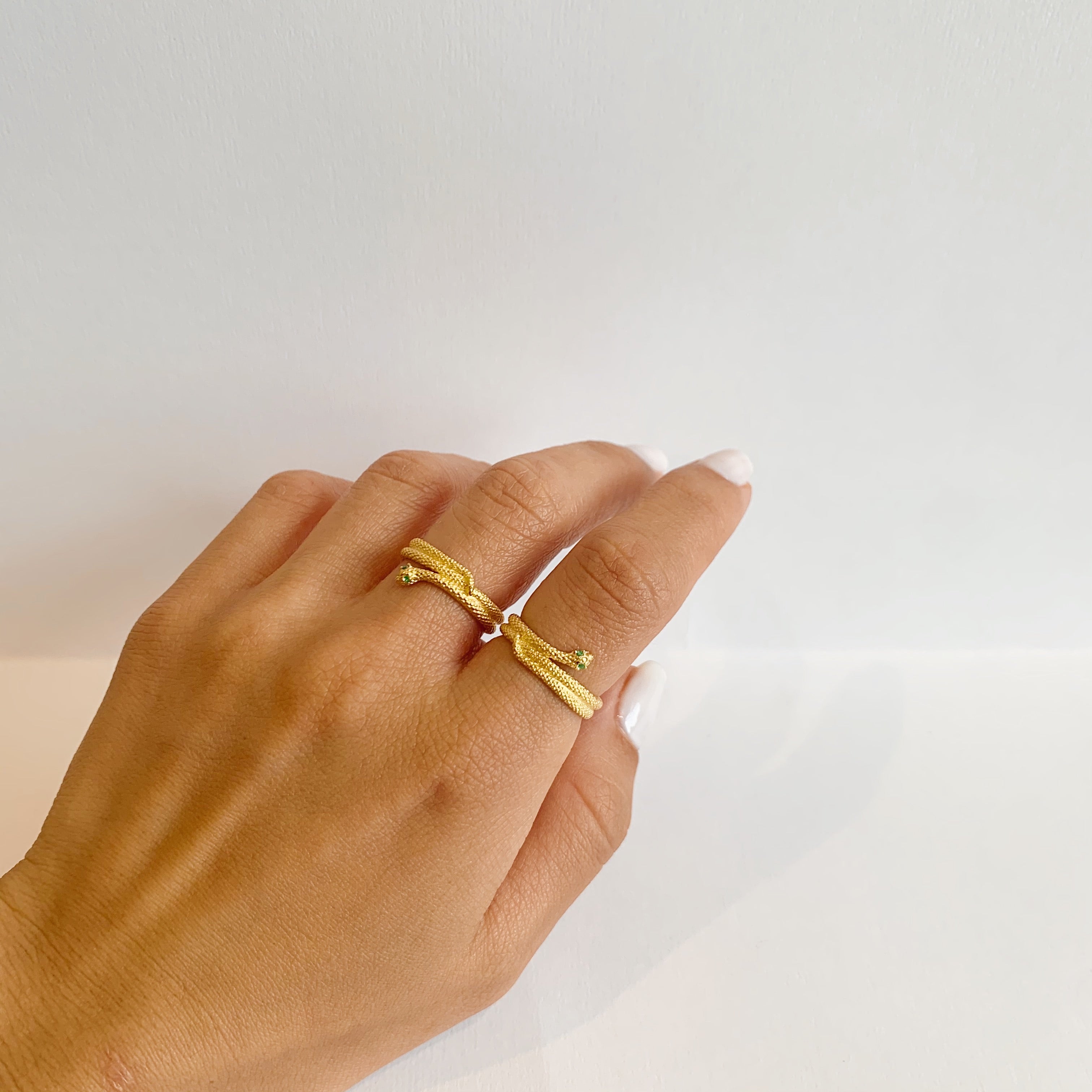 Envy Gold Double Ring Set